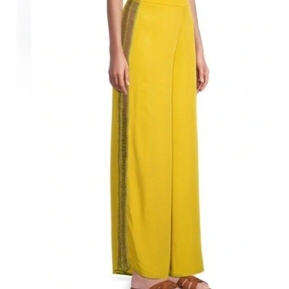 My Beachy Side Beaded Cover-Up Wide-Leg Pants Size M NWT - Picture 1 of 7